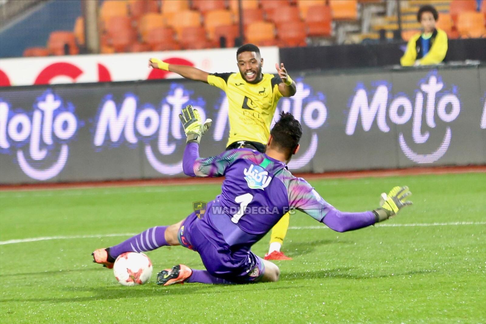 جانب من مباراة الزمالك ووادي دجلة 