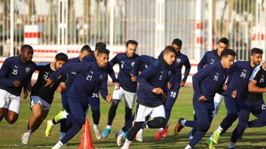 جانب من تدريب الزمالك