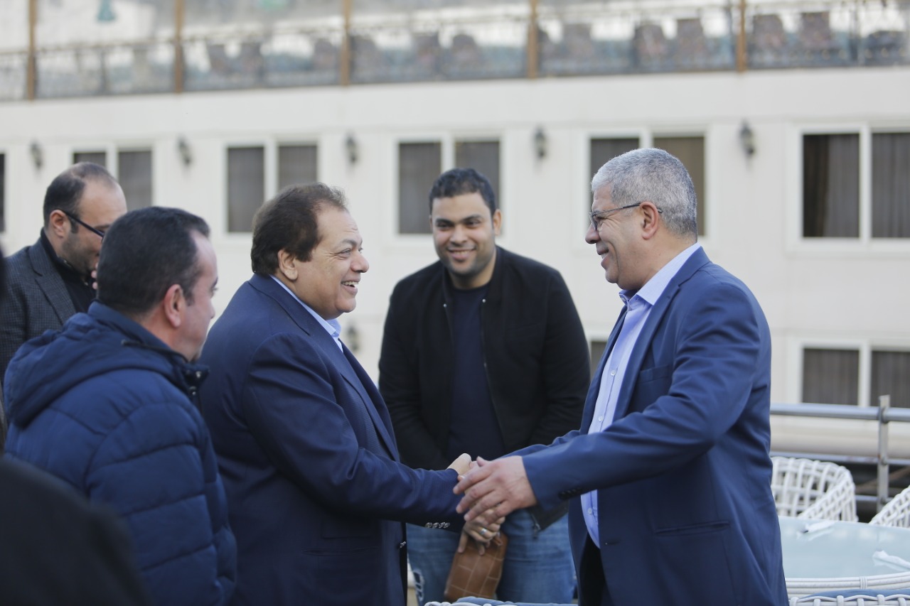 رجل الصناعة محمد ابو العينين والكابتن احمد شوبير