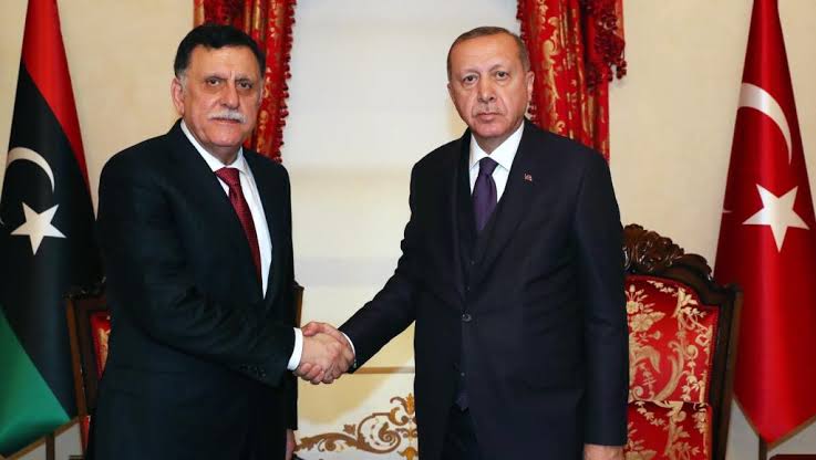 فايز السراج ورجب طيب أردوغان