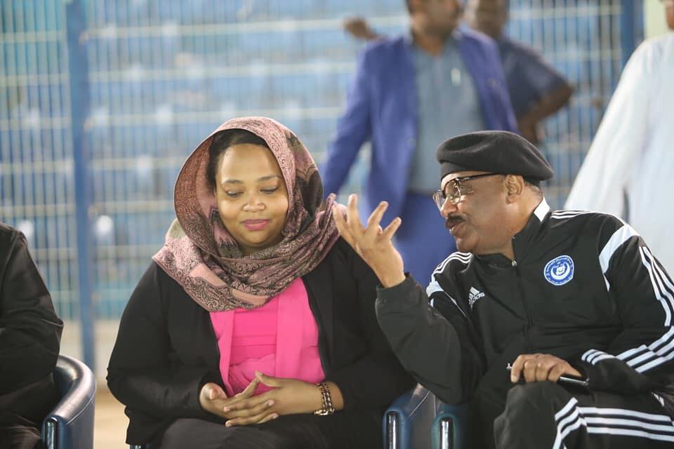 وزيرة الرياضة السودانية ورئيس الهلال