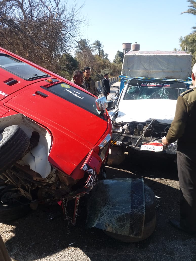 جانب من حادث التصادم