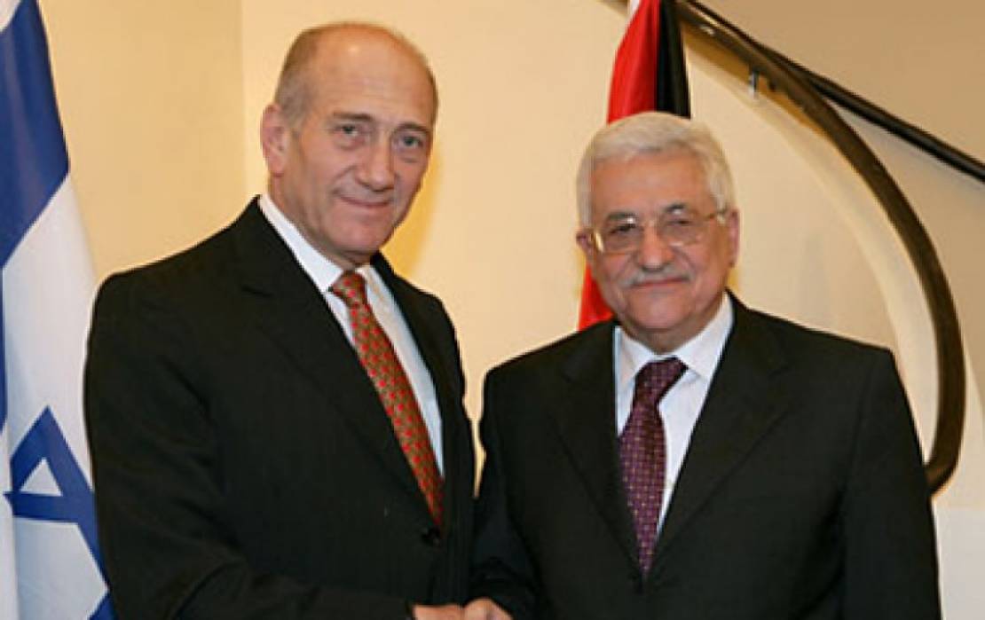 ابو مازن وأولمرت