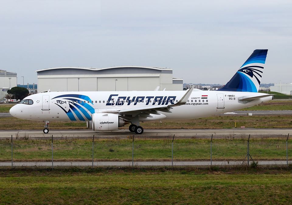 طائرة مصر للطيران الجديدة طراز A320neo