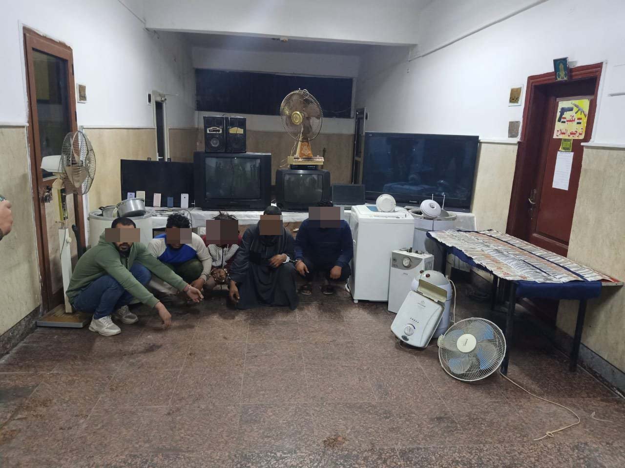 سقوط عصابة سرقة الشقق فى عين شمس