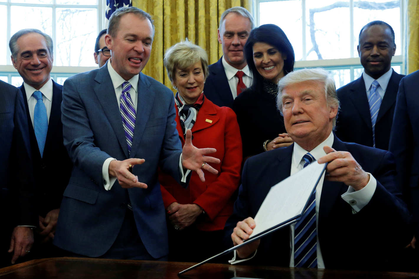 ترامب - ميك مولفاني كبير موظفي البيت الابيض