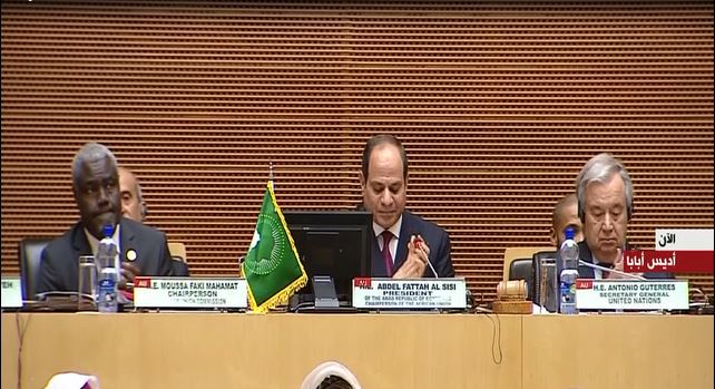 الرئيس السيسي يترأس الجلسة الافتتاحية للقمة الافريقية الـ 33