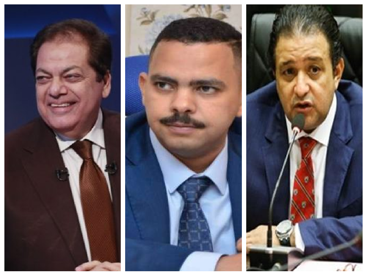 رجل الصناعة محمد ابوالعينين وأشرف رشاد وعلاء عابد 