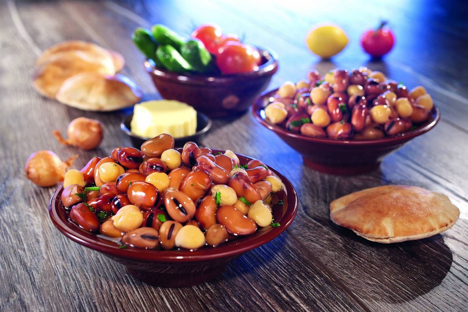 فول بالسلطة 
