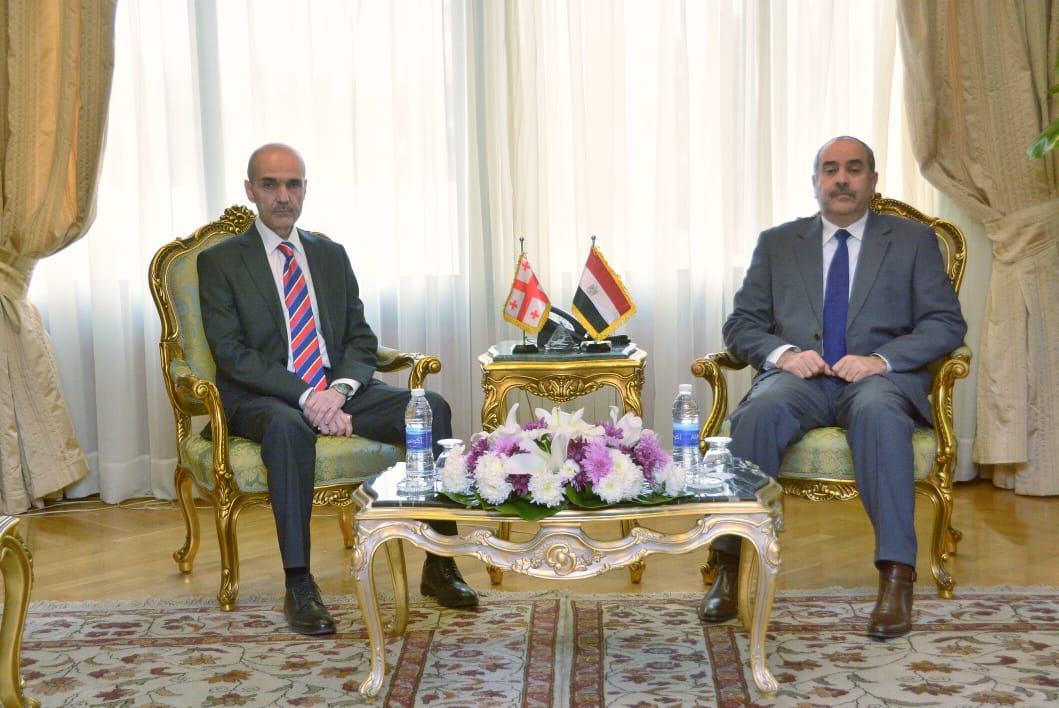 وزير الطيران المدني وسفير جورجيا 