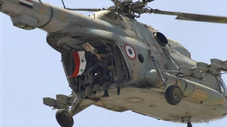 إسقاط مروحية في إدلب