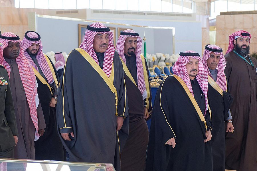 خلال استقبال رئيس الوزراء الكويتي بالرياض