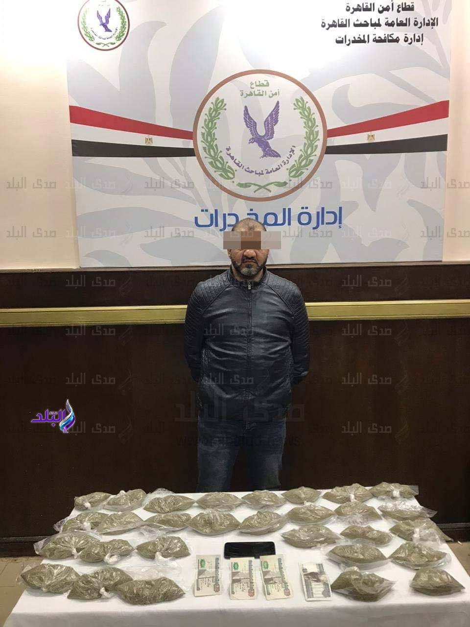 المتهم عقب ضبطه