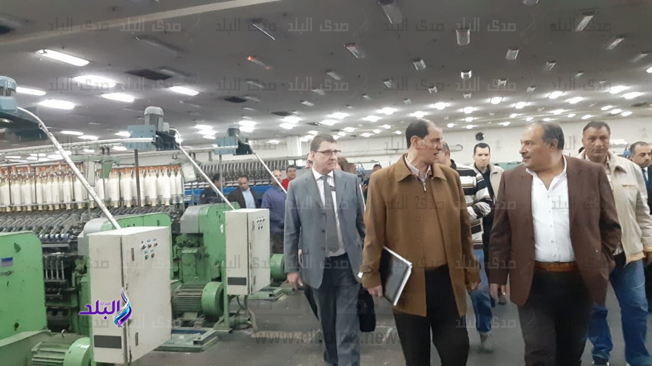 زيارة وفد ريتر السويسرية لتطوير مصانع شركة غزل المحلة