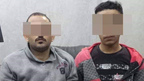 المتهمين عقب ضبطهم
