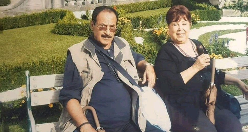 رجاء الجداوى وزوجها الراحل