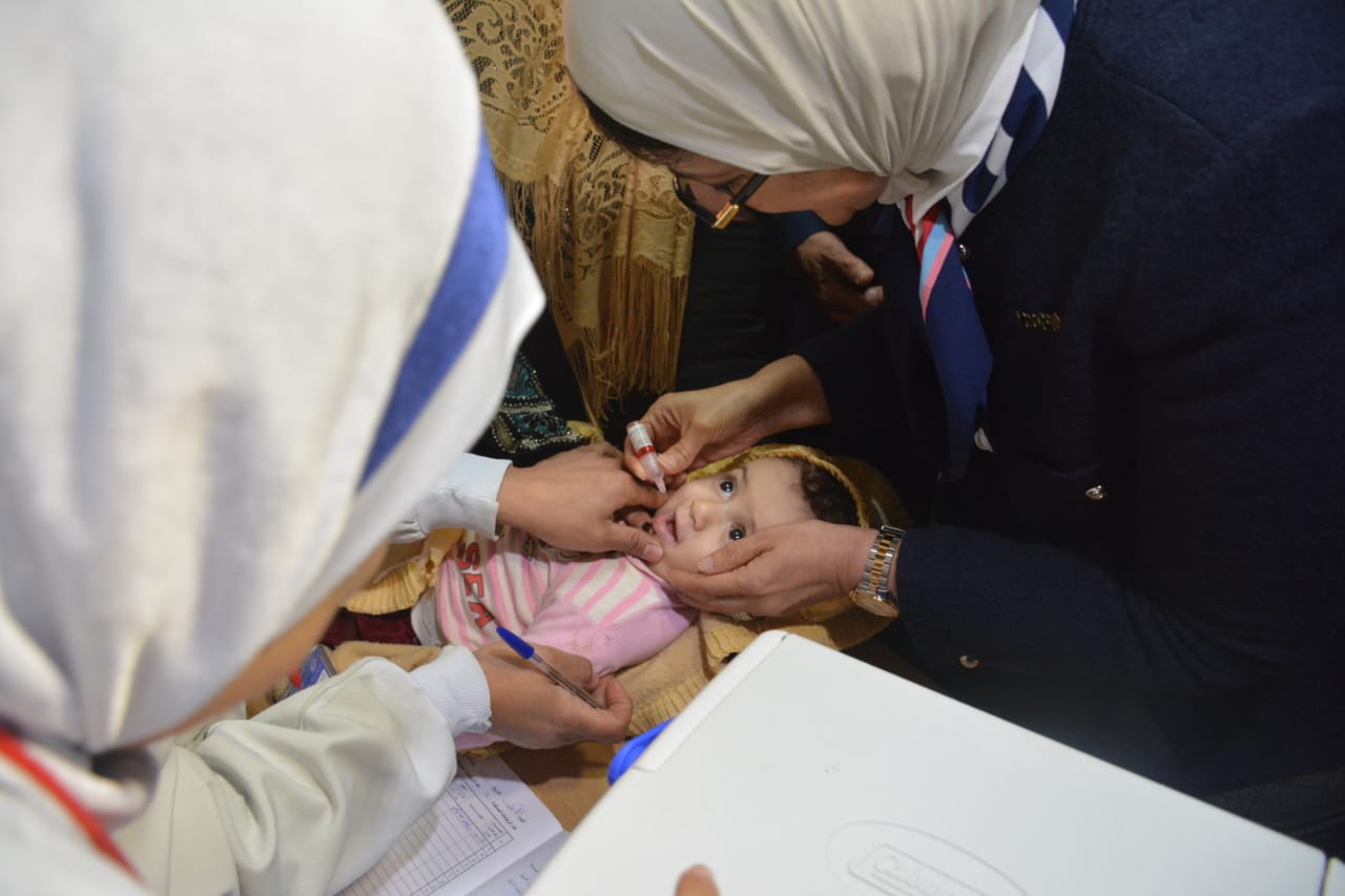 وزيرة الصحة تطلق حملة التطعيم ضد شلل الاطفال