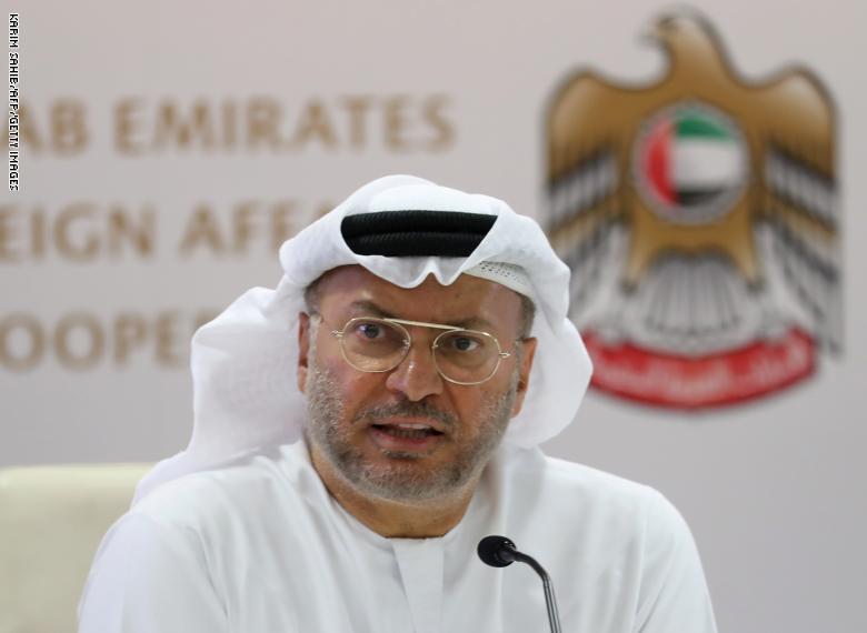 أنور قرقاش وزير الدولة الإماراتي للشئون الخارجية 