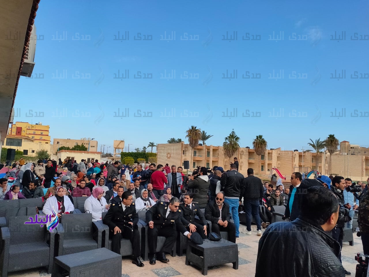 صورة من الاستعدادات النهائية لخروج المصريين