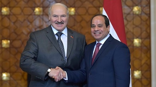 الرئيس السيسي ونظيره البلاروسي خلال زيارته للقاهرة 