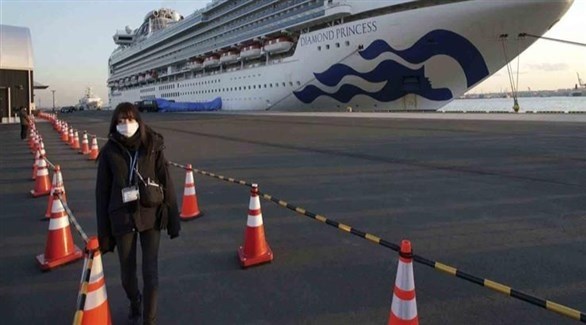 السفينة الموبوءة بفيروس كورونا في اليايان