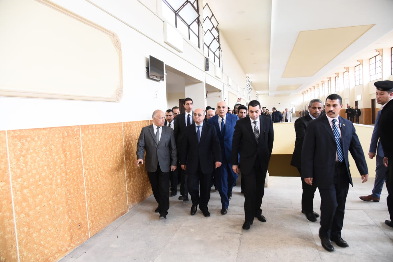  اعمال تطوير قاعات مجمع محاكم بورسعيد