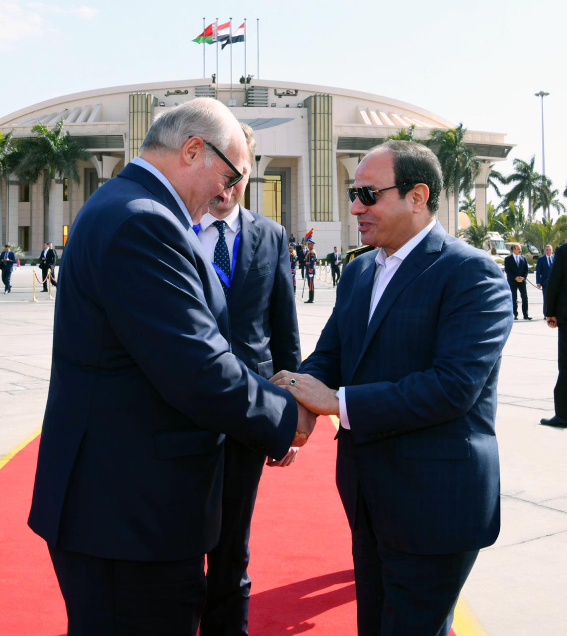 السيسى يودع رئيس بيلاروسيا