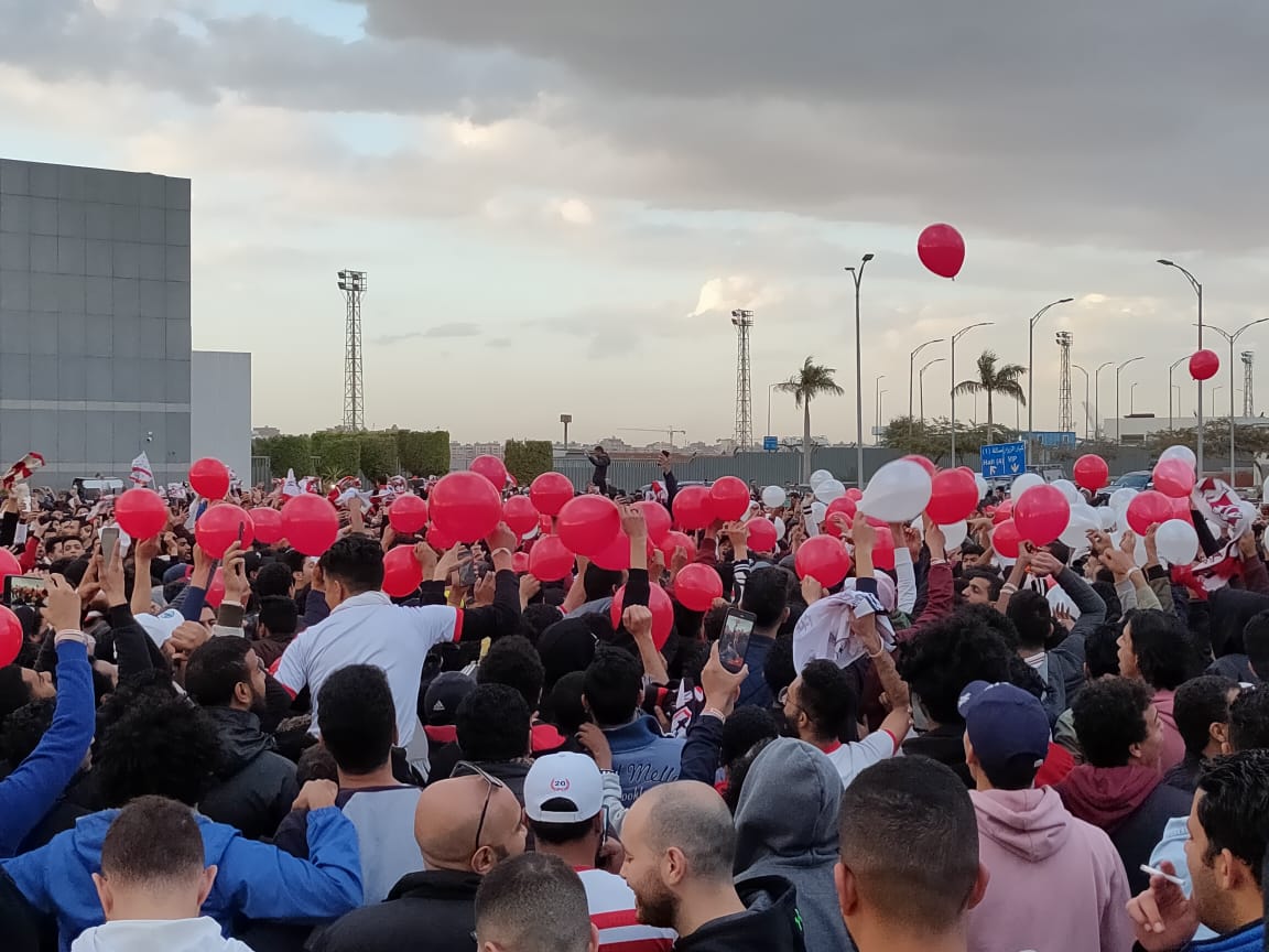 جماهير الزمالك تستقبل بطل السوبر