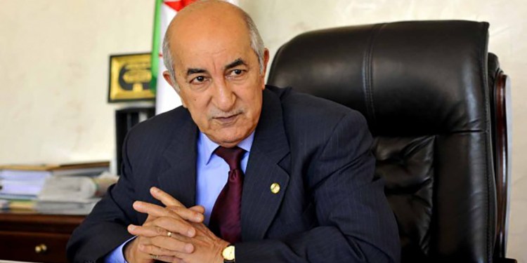 الرئيس الجزائري عبد المجيد تبون