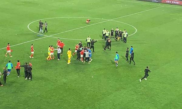 جانب من احداث مباراة الاهلى والزمالك
