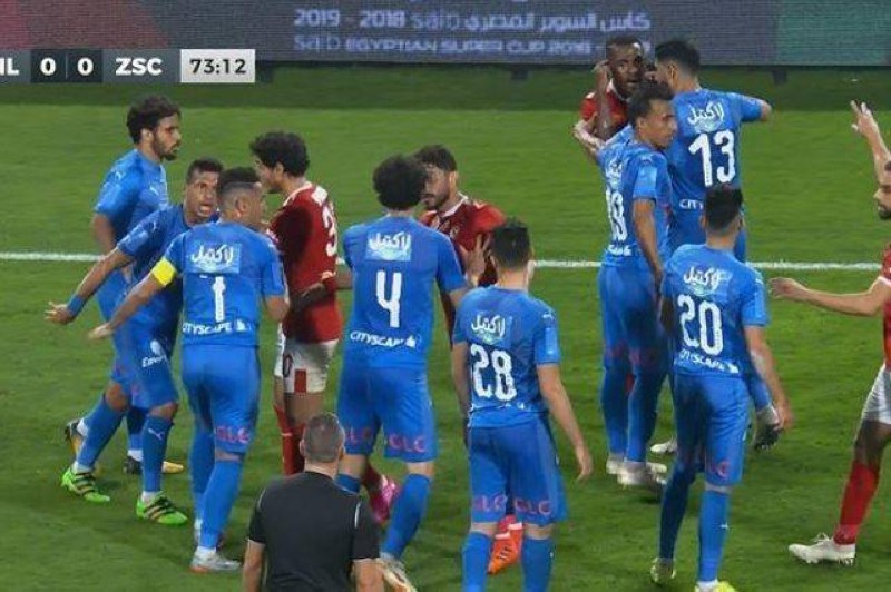 من مباراة الاهلي والزمالك