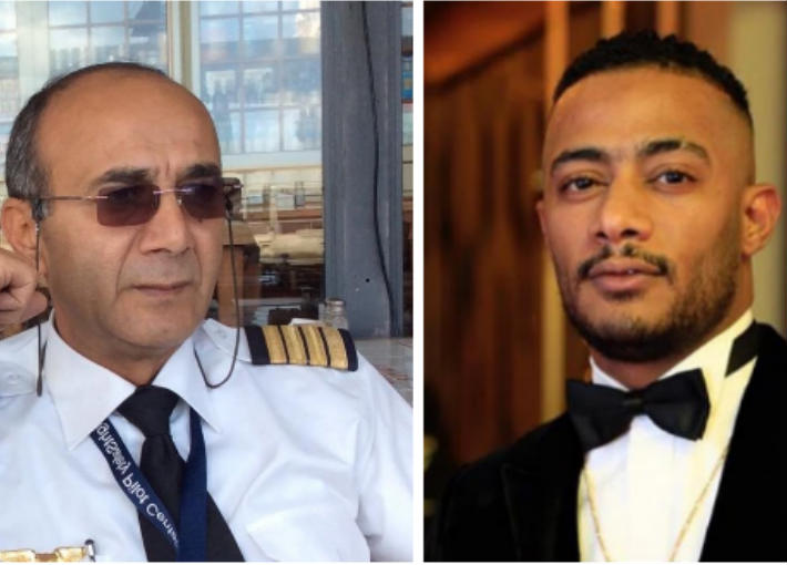 محمد رمضان والطيار 