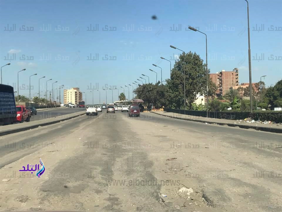 انهيار جزئي لكوبري السواح