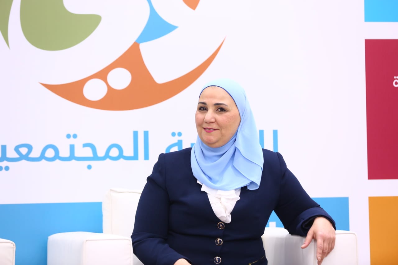  نفين القباج وزيرة التضامن الاجتماعى