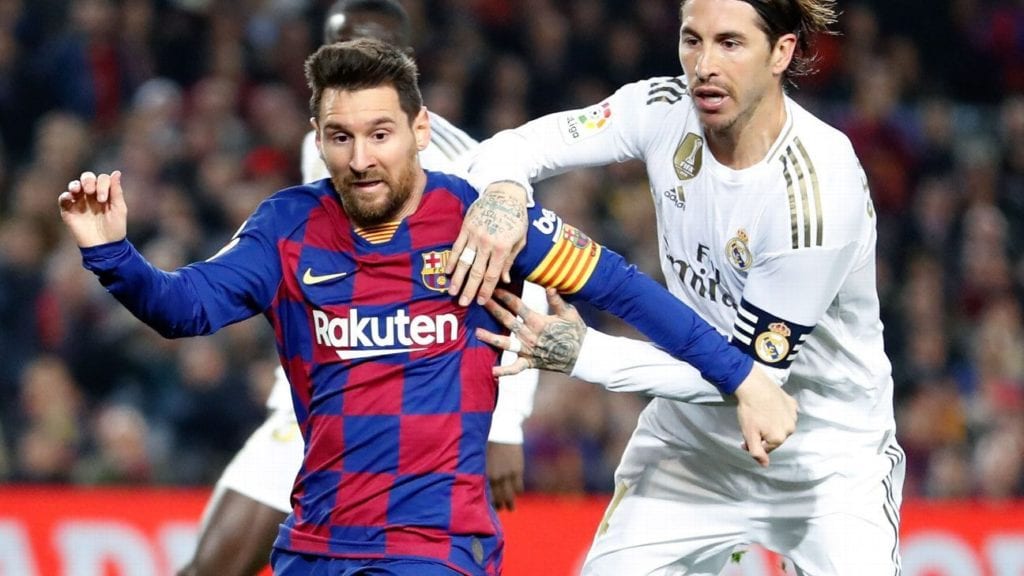 راموس مدافع ريال مدريد - ميسي نجم برشلونة