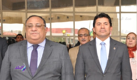 وزير الشباب و رئيس جامعة حلوان