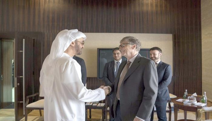 بن زايد وبيل جيتس