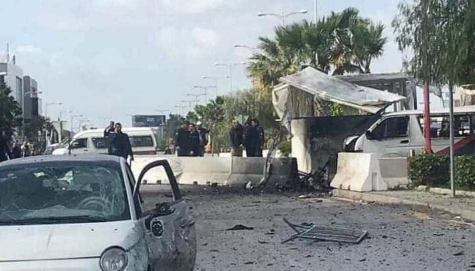 تفجير انتحاري قرب السفارة الأمريكية في تونس