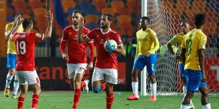 لقطة من مباراة الأهلي وصن داونز