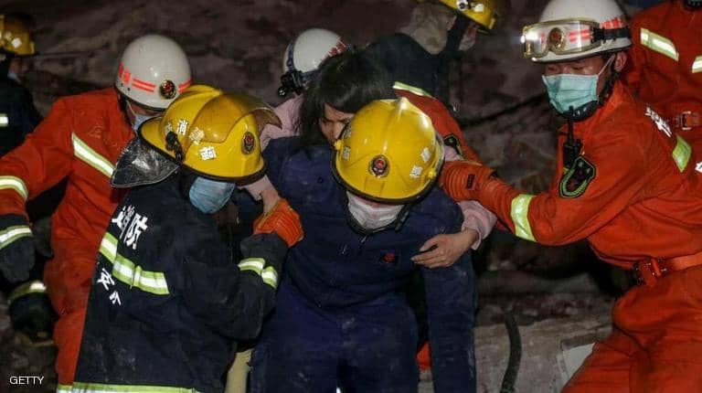 صورة ارشيفية - انهيار فندق 