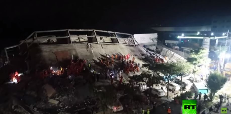 انهيار فندق "كورونا" في الصين