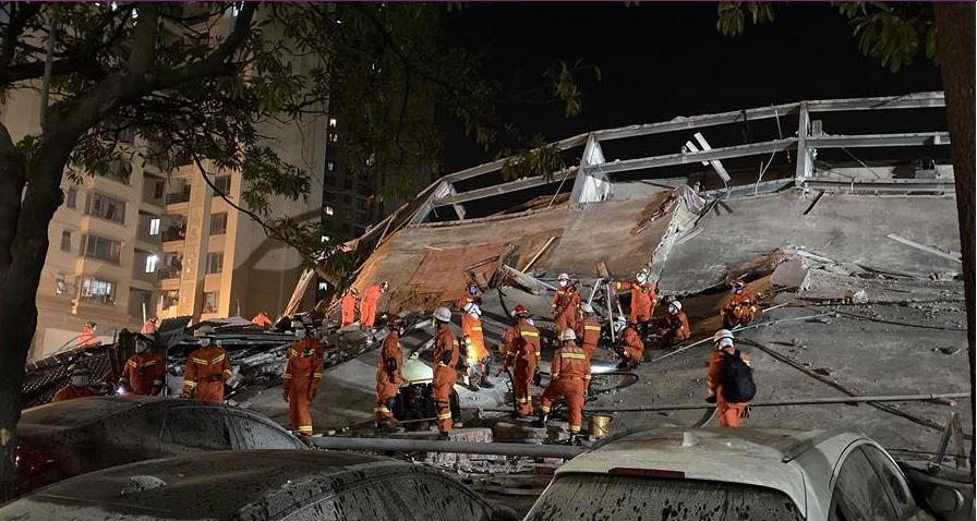 ارتفاع عدد قتلى الفندق المنهار في الصين