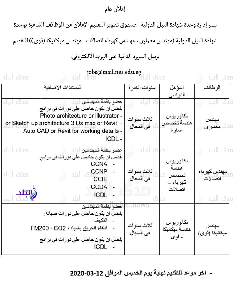 وظائف خالية