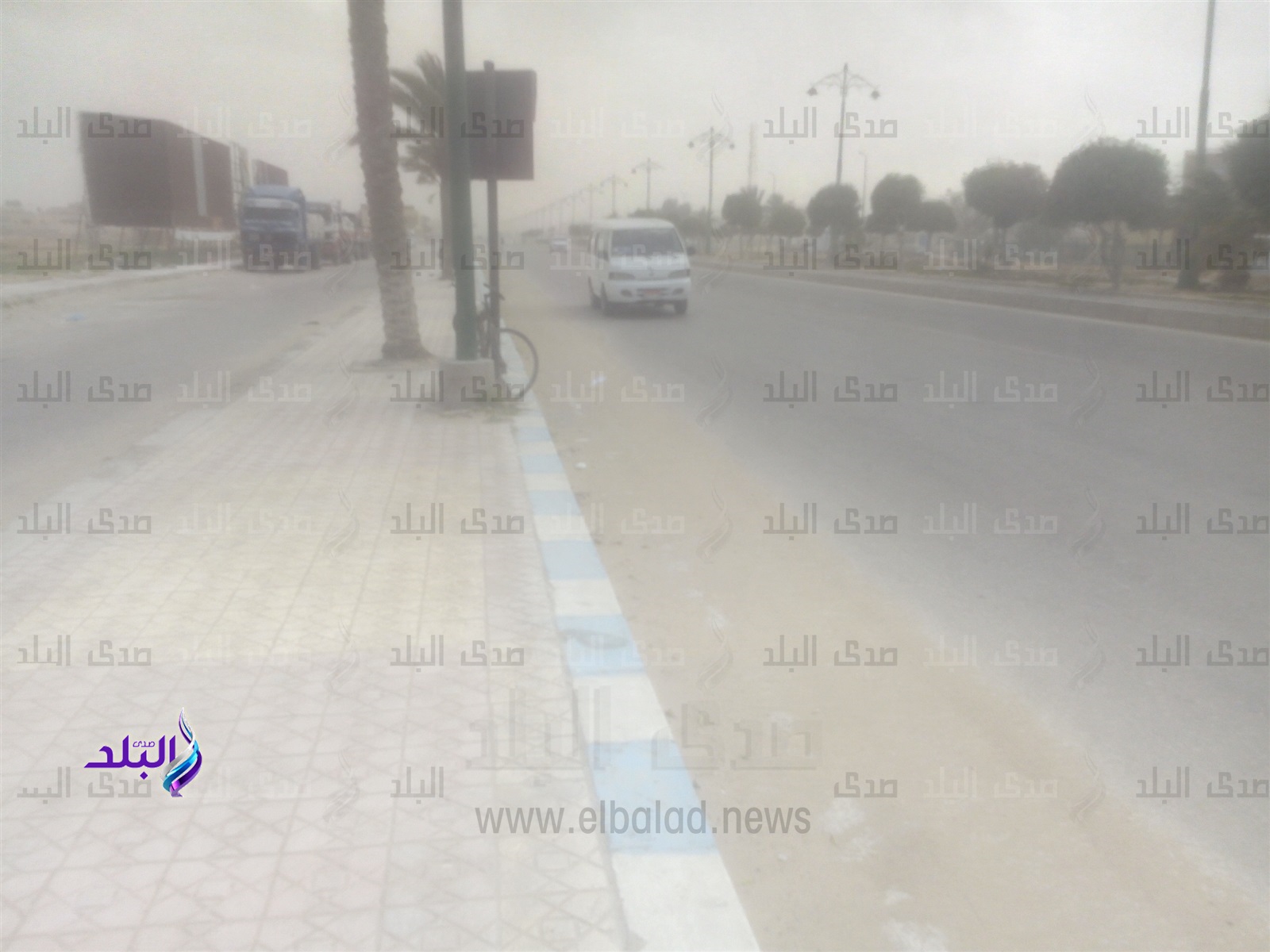 عاصفة ترابية تضرب مطروح