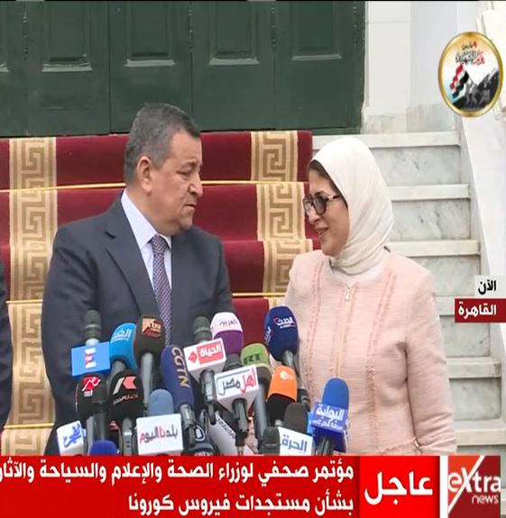 وزير الصحة ووزير الاعلام