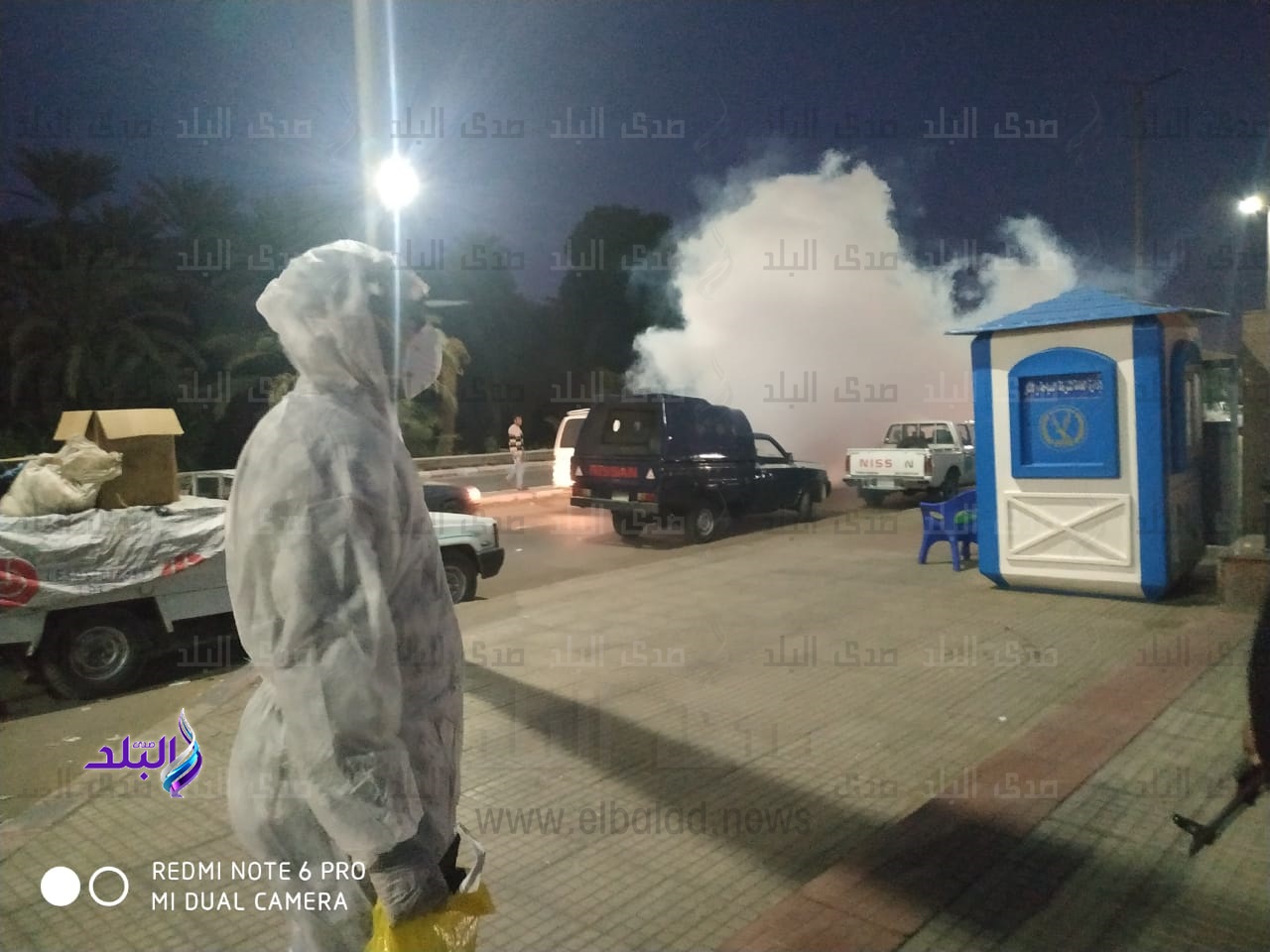 تعقيم للعاملين بالبواخر والأسواق