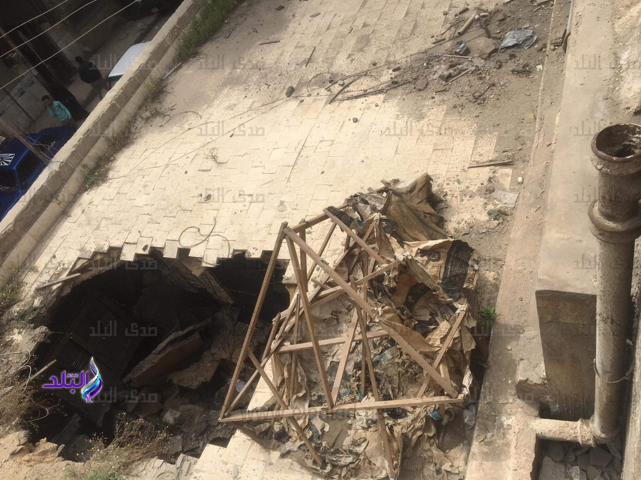انهيار جزئي بسقف قاعة المجلس الشعبي