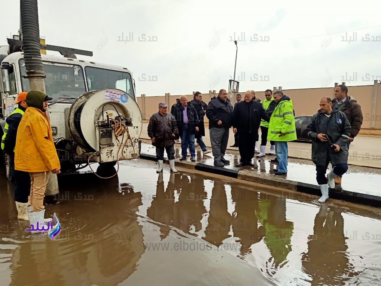 تواجد ميدانى للتعامل مع الأمطار
