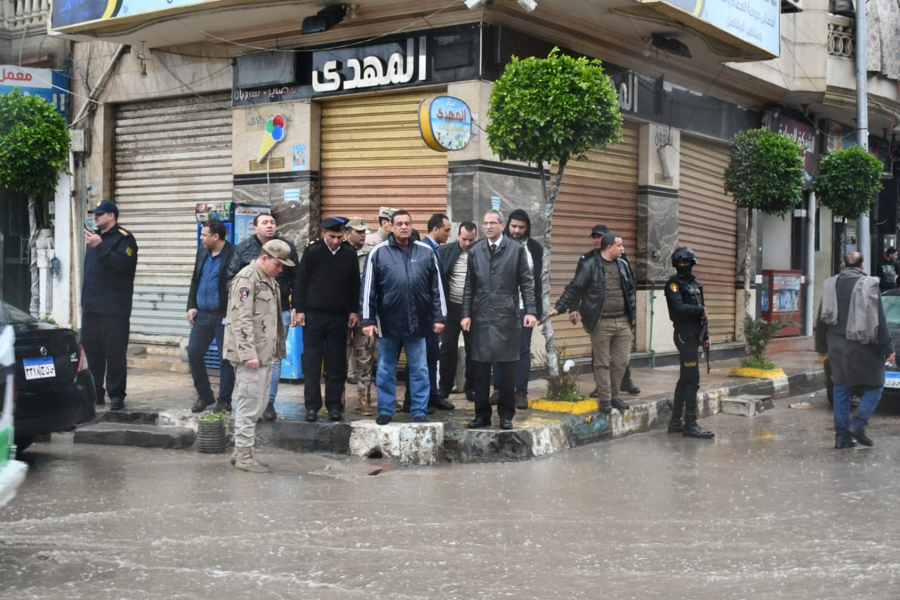 محافظ البحيرة يتابع الأمطار 