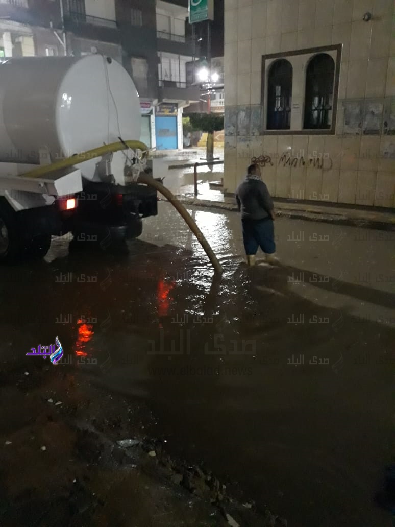  ازالة اثار الامطار بالاسماعيلية